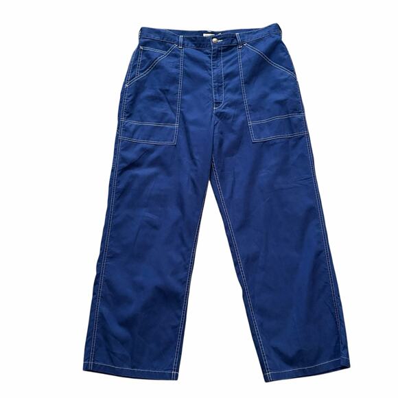 Polo Denim & Supply Womens Contrast Stitch Carpenter Pants 16 Blue Gorpcore - Picture 2 of 12